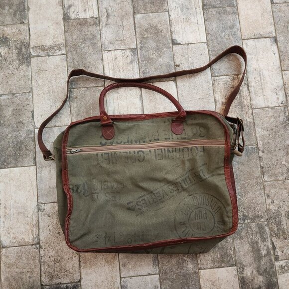 Mona B Canvas Messenger Bag - Picture 2 of 6